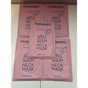 Frownies Apple Serum Neck Mask 6 Moisturizing Gel Patches  Exp 6/2026